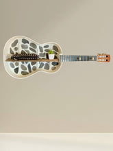 Indlæs billede til gallerivisning Guitar - hylde - brun/hvid/grå - SKAL AFHENTES