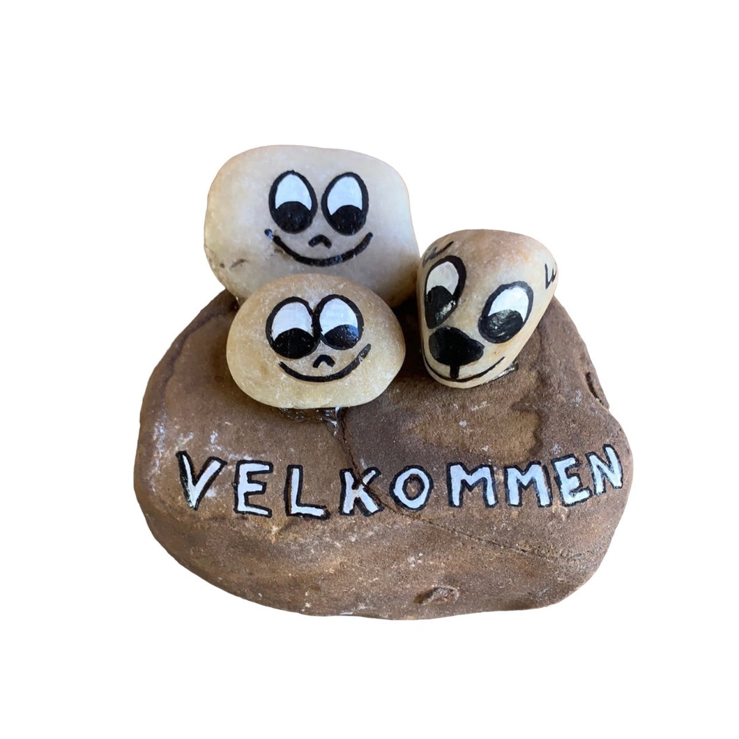 Velkommen-sten - Hund