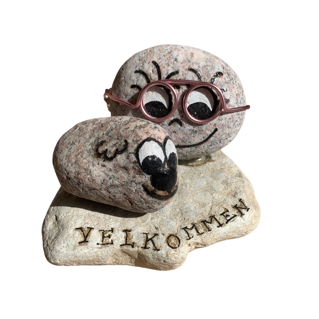 Velkommen-sten - Briller